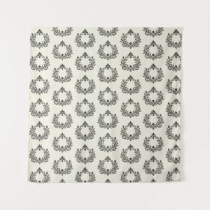 Acanthus & Antiquity, black & ivory wedding, Tapestry