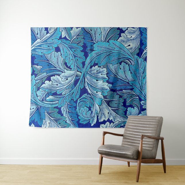 Acanthus Blue Tapestry (In Situ (Horizontal))