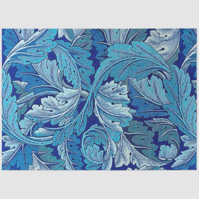 Acanthus Blue Tissue Paper (Front)