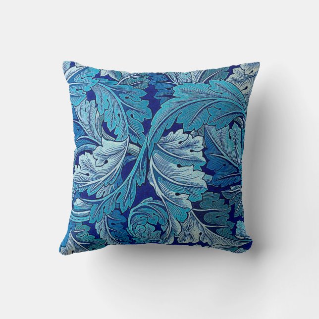 Acanthus Blue, William Morris Cushion (Back)