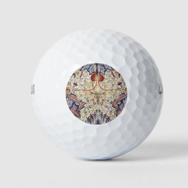 Acanthus (by William Morris) Golf Balls (Front)