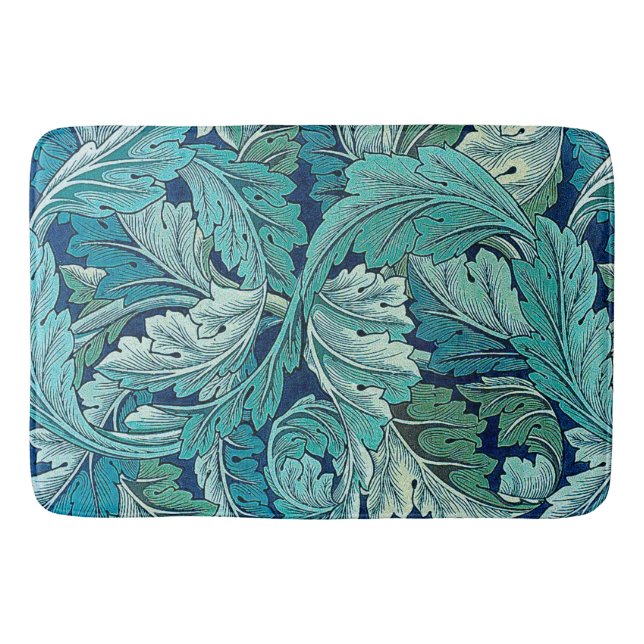 Acanthus Green Bath Mat (Front)