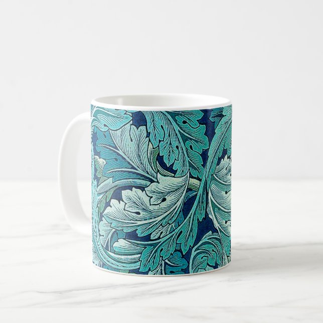 Acanthus Green, William Morris Coffee Mug (Front Left)