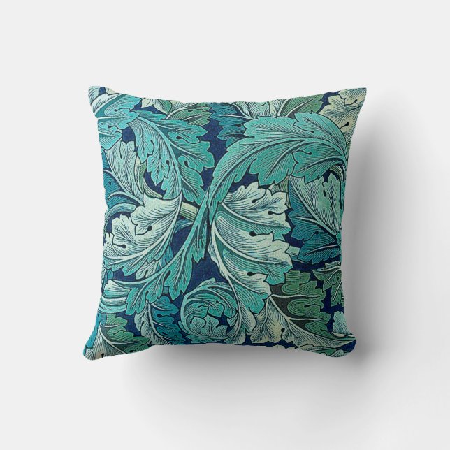 Acanthus Green, William Morris Cushion (Back)