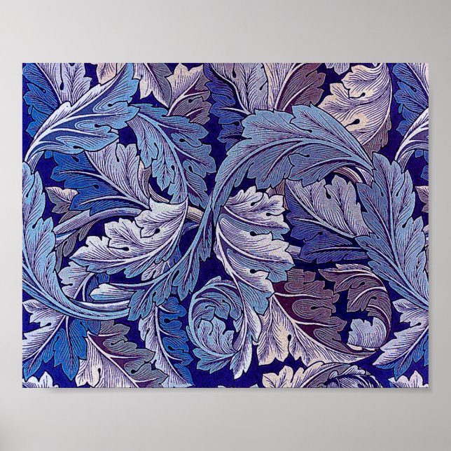 Acanthus Purple, William Morris Poster (Front)