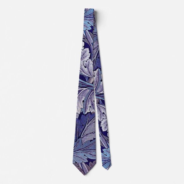 Acanthus Purple, William Morris Tie (Front)