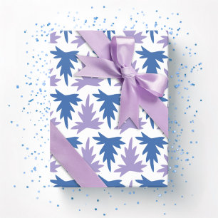 Acanthus Row in Blue and Purple Wrapping Paper