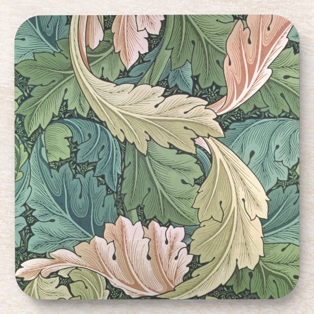 'Acanthus' wallpaper design, 1875 Coaster (Front)
