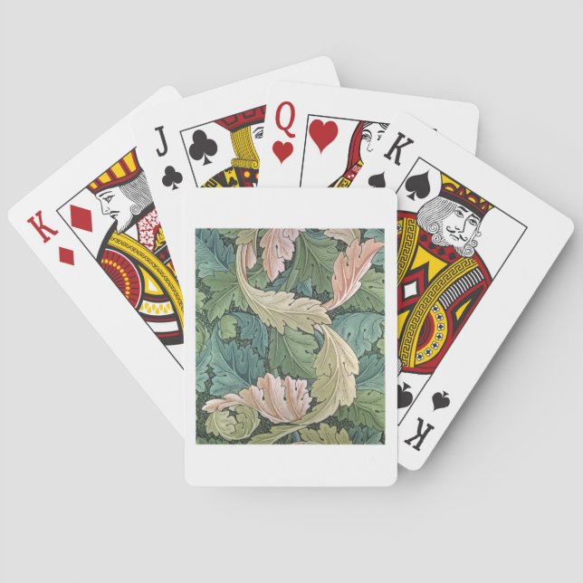 'Acanthus' wallpaper design, 1875 Playing Cards (Back)