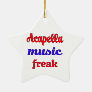 Acapella Music Freak Ceramic Tree Decoration