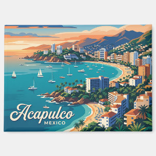 Acapulco Bay Mexico Magnet