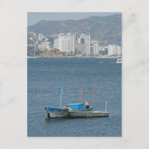 Acapulco boats 2 postcard
