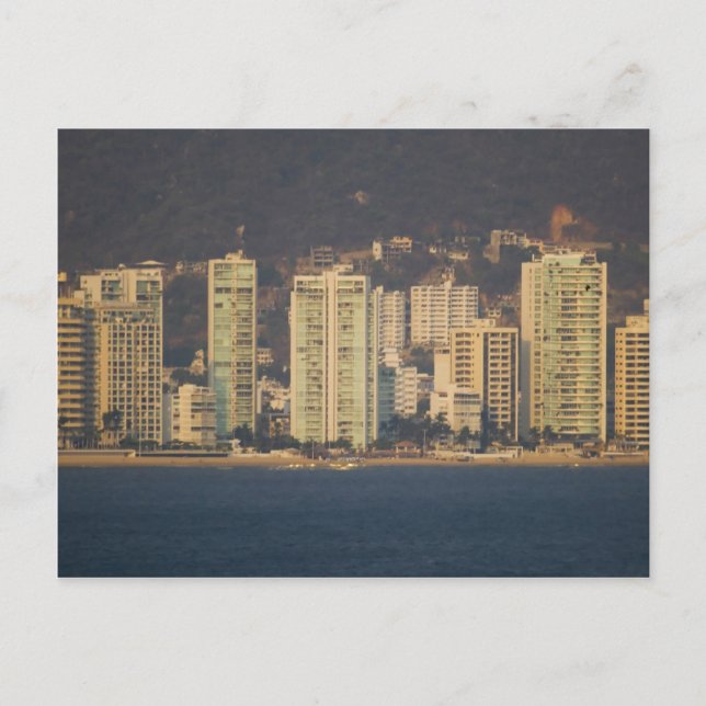 Acapulco skyline 2 postcard (Front)