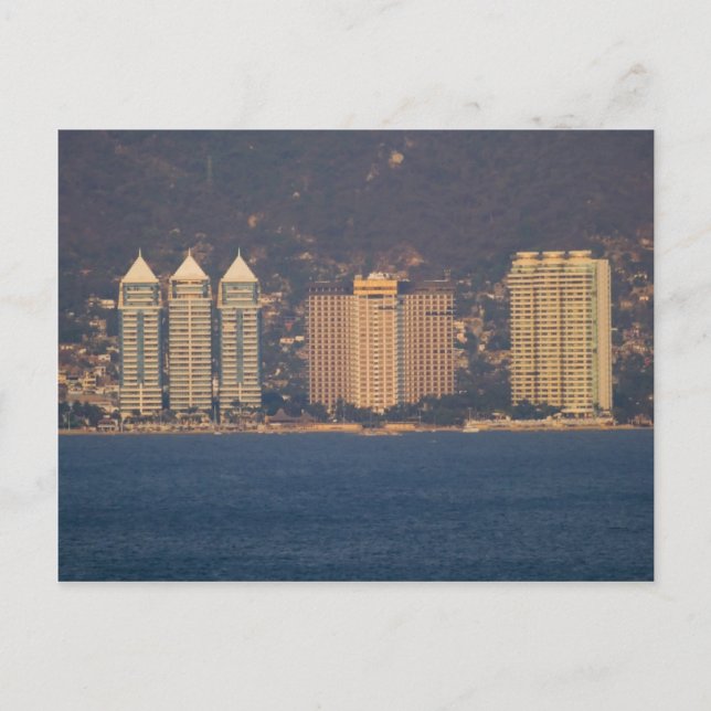 Acapulco skyline 3 postcard (Front)