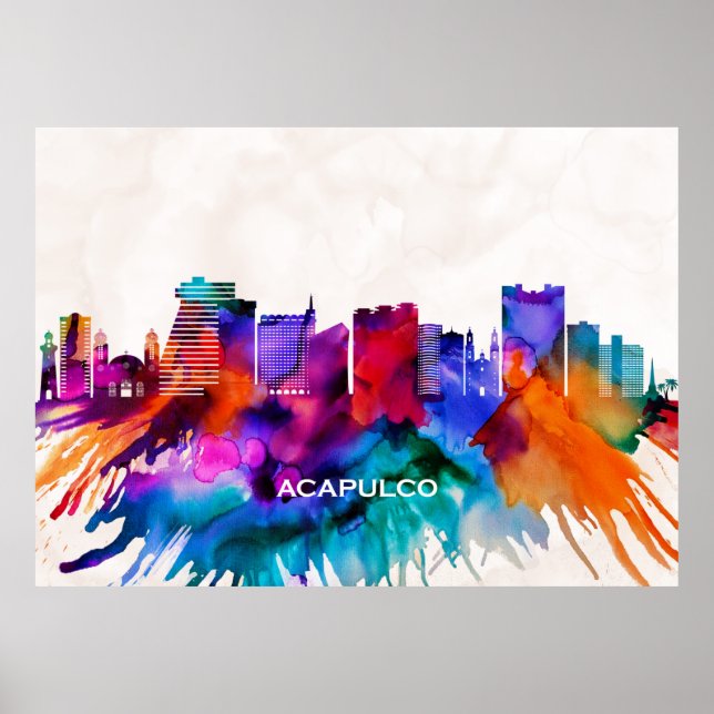 Acapulco Skyline Poster (Front)