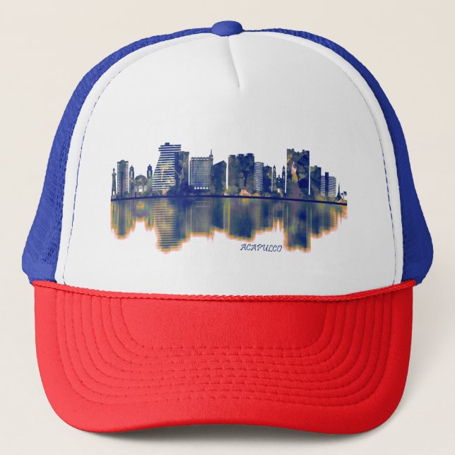 Acapulco Skyline Trucker Hat (Front)