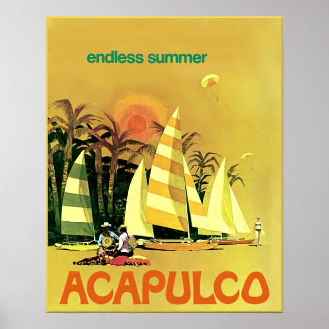 Acapulco travel poster (Front)