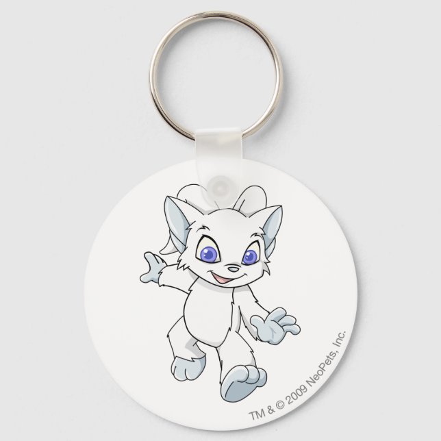Acara White Key Ring (Front)