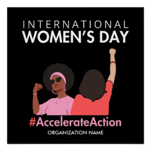 Accelerate Action International Women's Day 2025 Poster