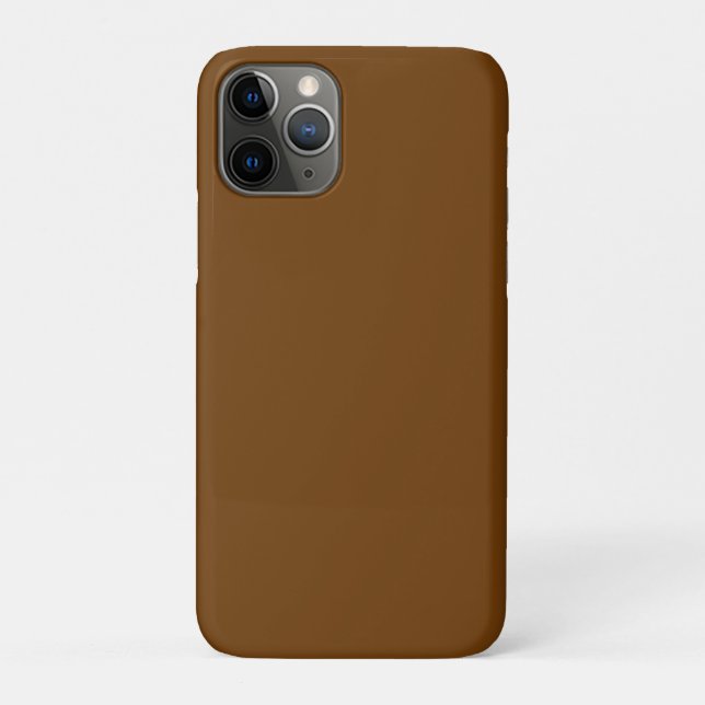 Accent Brown Background Colour You Can Customise Case-Mate iPhone Case (Back)