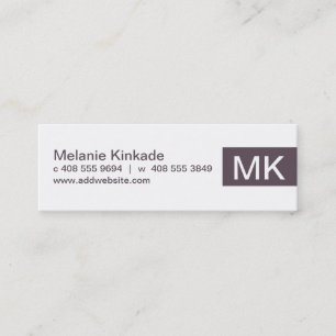 Accent (Lavender) Mini Business Card