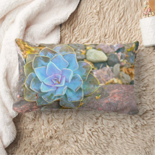 ACCENT LUMBAR THROW PILLOW, "CACTUS ROSE" CUSHION