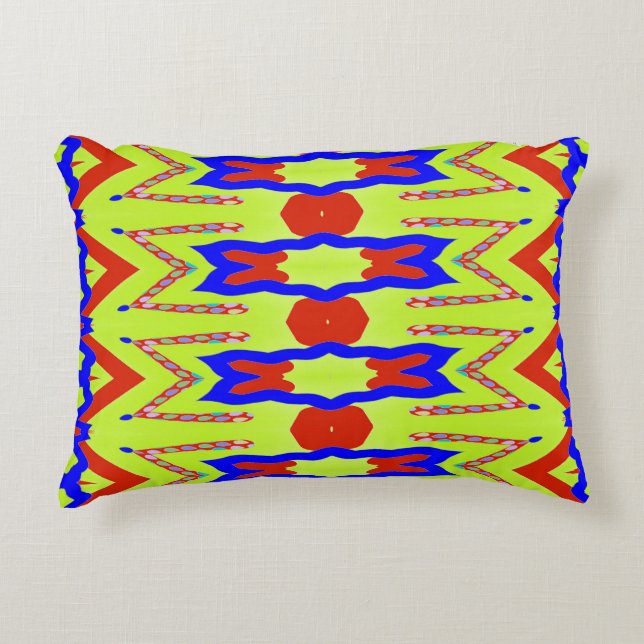 Accent Pillow, An elegant fabric pattern design  A Decorative Cushion (Front)