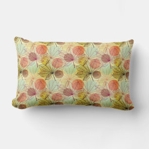 Accent Pillow-Autumn Leaves Lumbar Cushion