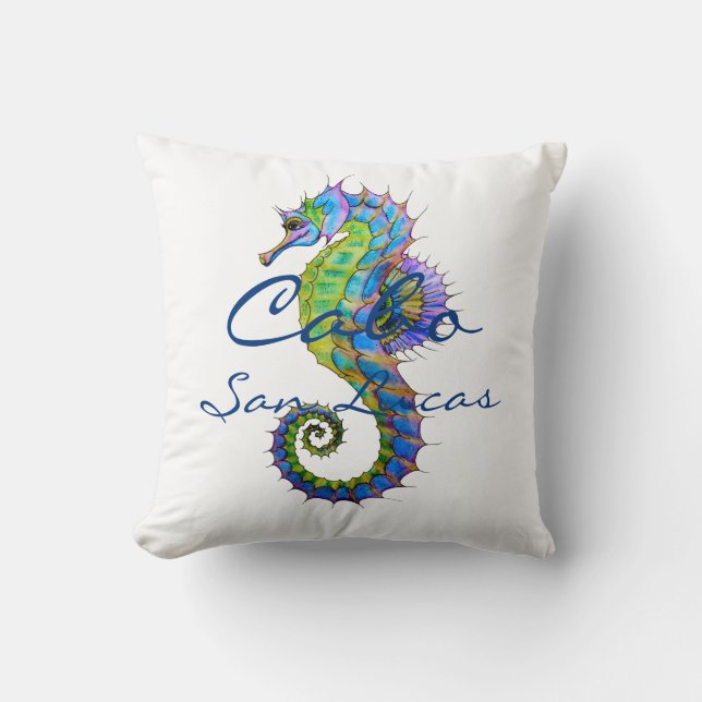 Accent Pillow Cabo Seahorse  (Front)