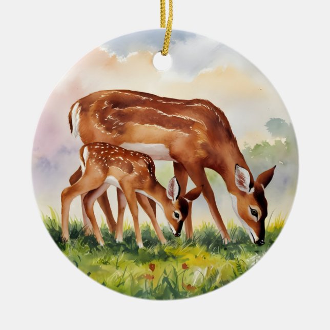 Accent Pillow Ceramic Tree Decoration (Front)