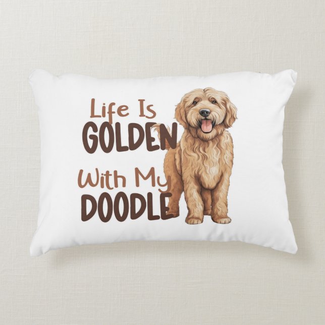 Accent Pillow Goldendoodle (Front)