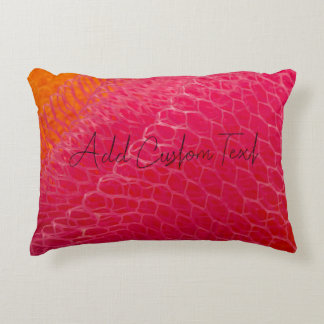 Accent Pillow  In Pink And Orange Colours