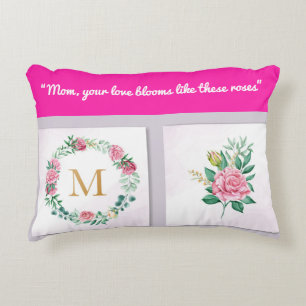 Accent Pillow-Mom Monogram Accent Pillow