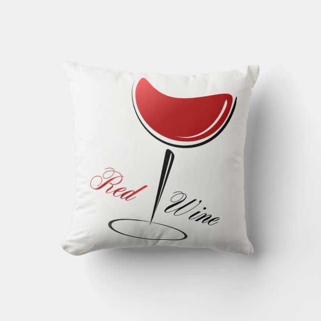 Accent Pillow-Red Wine Cushion (Front)