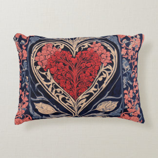 Accent Pillow square. heart dising art 