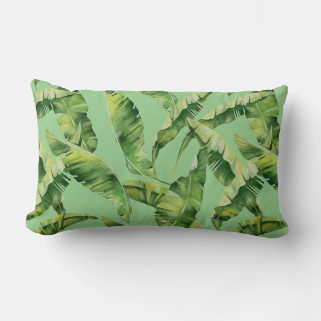Accent Pillow-Tropical Palms Throw Pillow (Front)