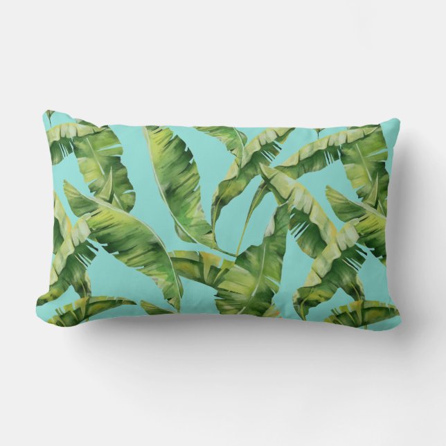 Accent Pillow-Tropical Palms Throw Pillow (Front)