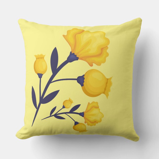Accent Pillow-Tulips Throw Pillow (Front)