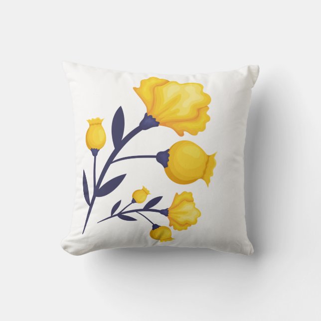 Accent Pillow-Tulips Throw Pillow (Front)