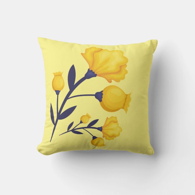 Accent Pillow-Tulips Throw Pillow (Front)