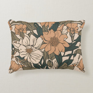 Accent Pillow Wildflower Bouquet Cottagecore D21
