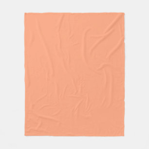 Accent Salmon Pink Colour Customisable Fleece Blanket
