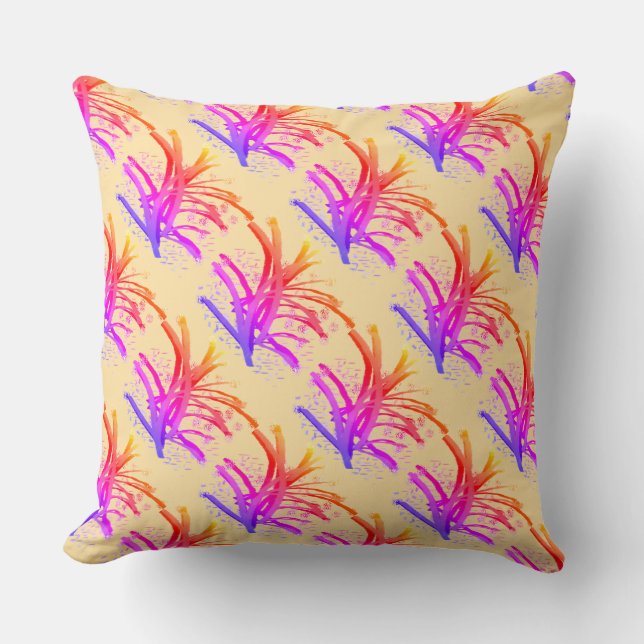 Accent Shrub Decorative Rainbow Cushion (Front)