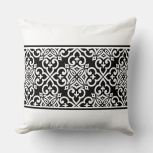Accent Throw Pillow-Moroccan Print Cushion