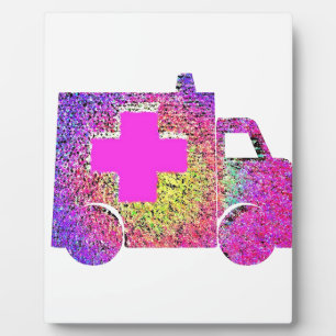 accented ambulance nurse emt doctor medical plaque