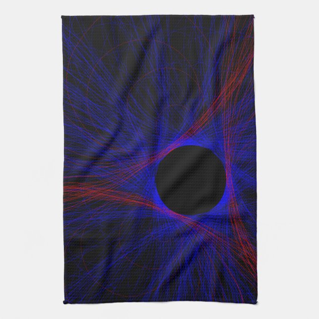 Accented Triangle Geometric Kitchen Towel (Vertical)