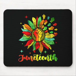 Accentors Sunflower African American Black Pride  Mouse Pad