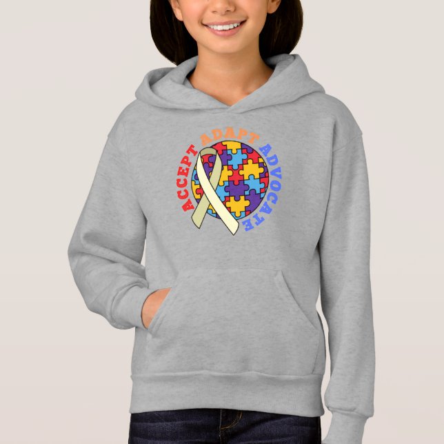 Accept Adapt Advocate-Autism Awareness World Ribb (Front)
