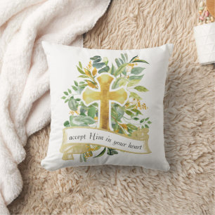 Accept Jesus in your Heart - Christian Faith Cushion