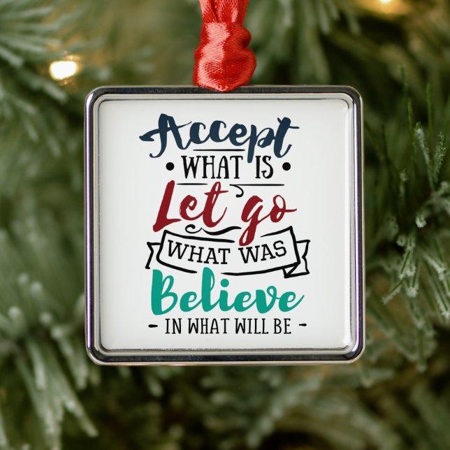 Accept Let Go Believe Metal Tree Decoration (Tree)